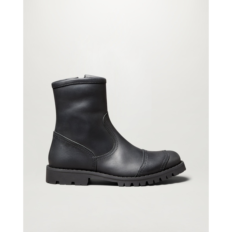 duration motorcycle boots Grain Leather