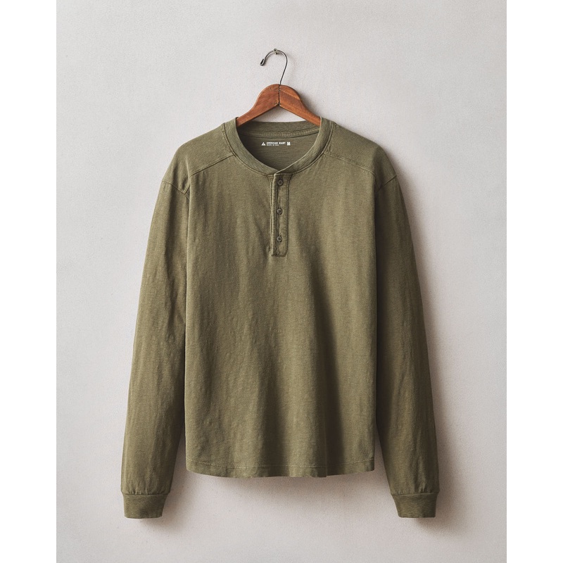 Men’s Broken-In Premium Slub Long Sleeve Henley