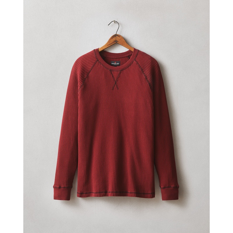 Men’s Waffle Crew Long Sleeve Tee