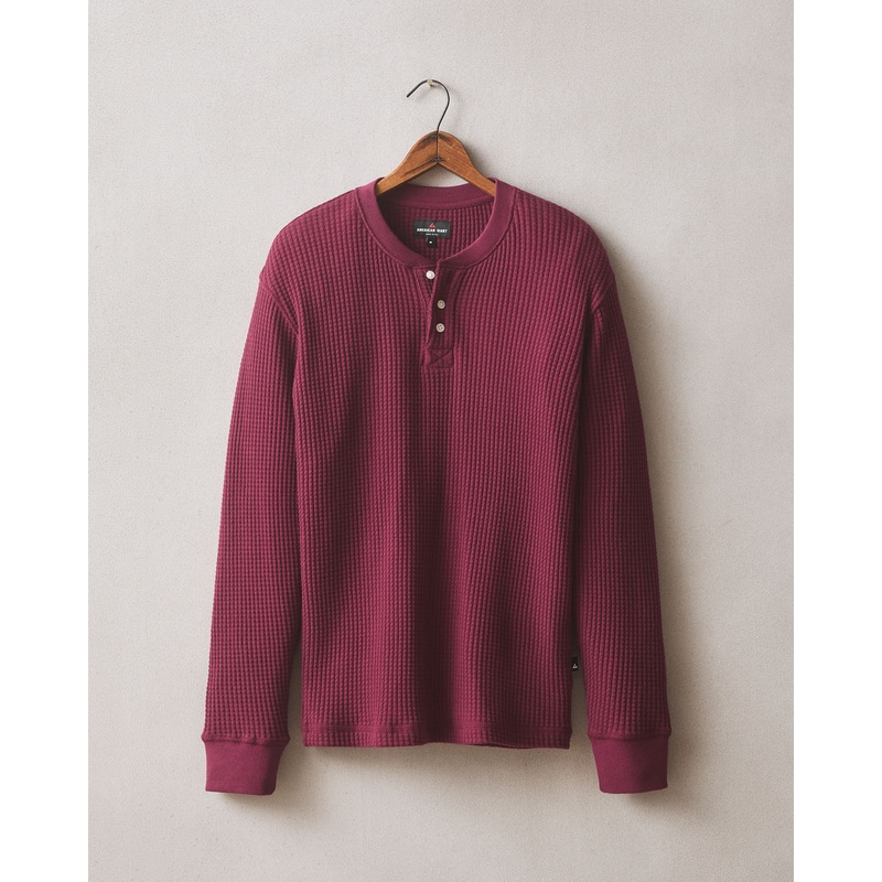 Men’s Waffle Long Sleeve Henley