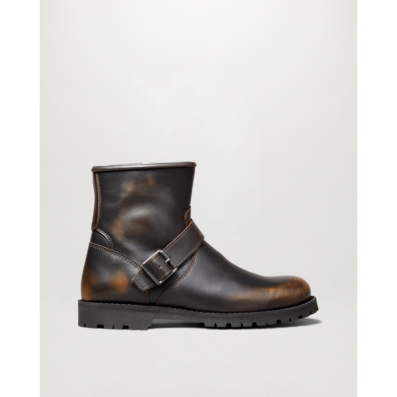 trialmaster motorcycle boots Brushed Leather