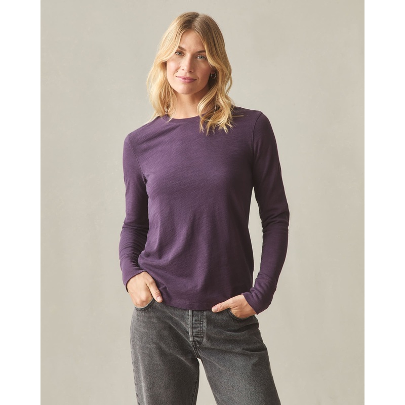Women’s Premium Slub Long Sleeve Crew Tee