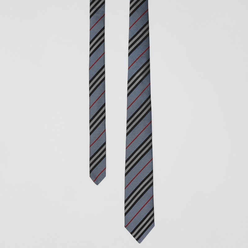 Classic Cut Icon Stripe Silk Tie