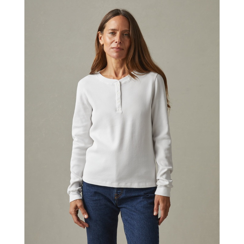 Women’s Waffle Henley