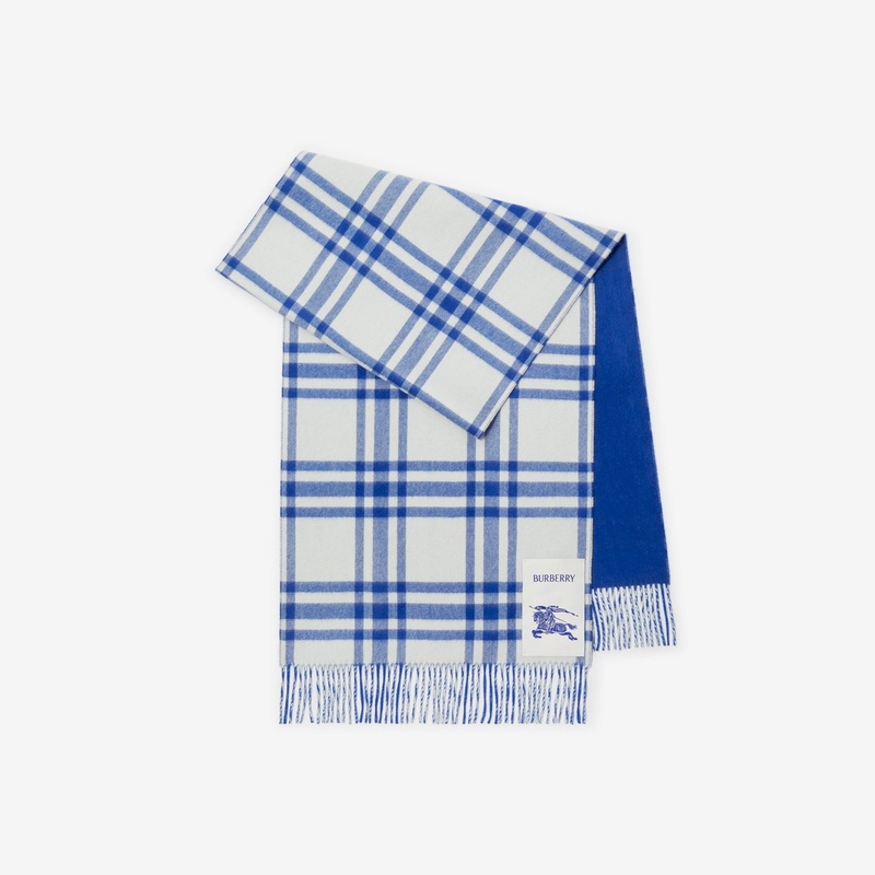 Reversible Check Cashmere Scarf