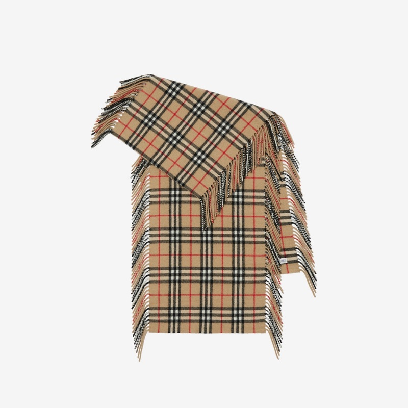 Check Cashmere Happy Scarf