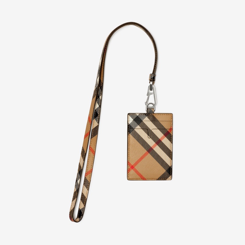 Check Lanyard Card Case