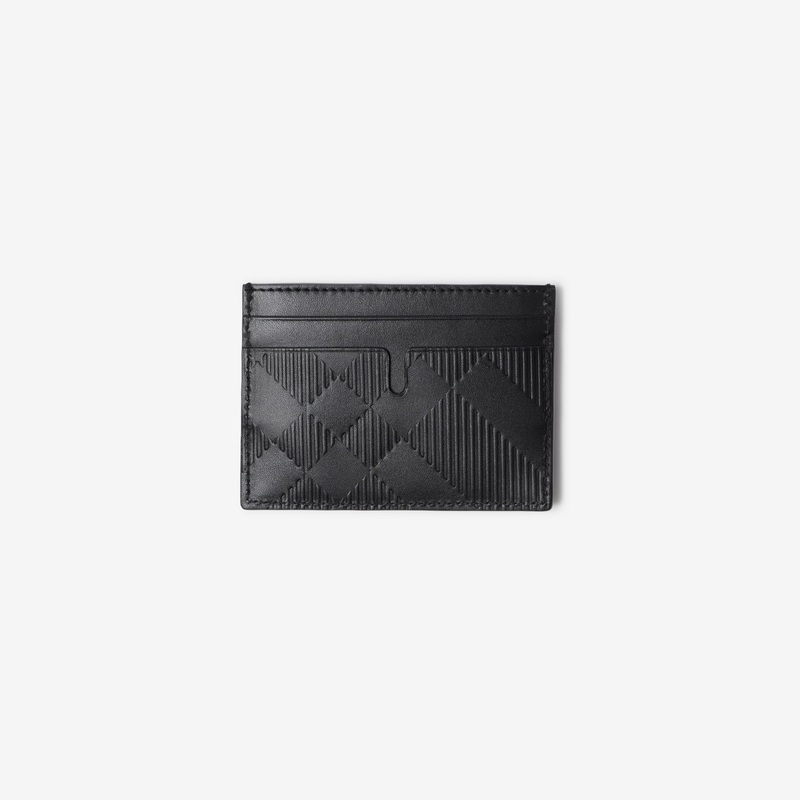 Embossed Check Card Case