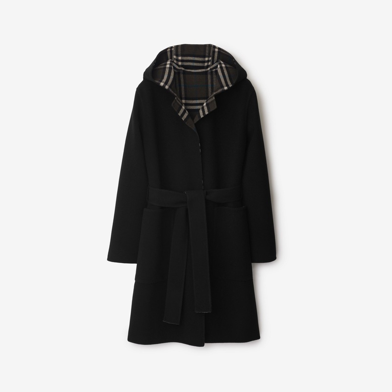 Mid-length Reversible Wool Car Coat