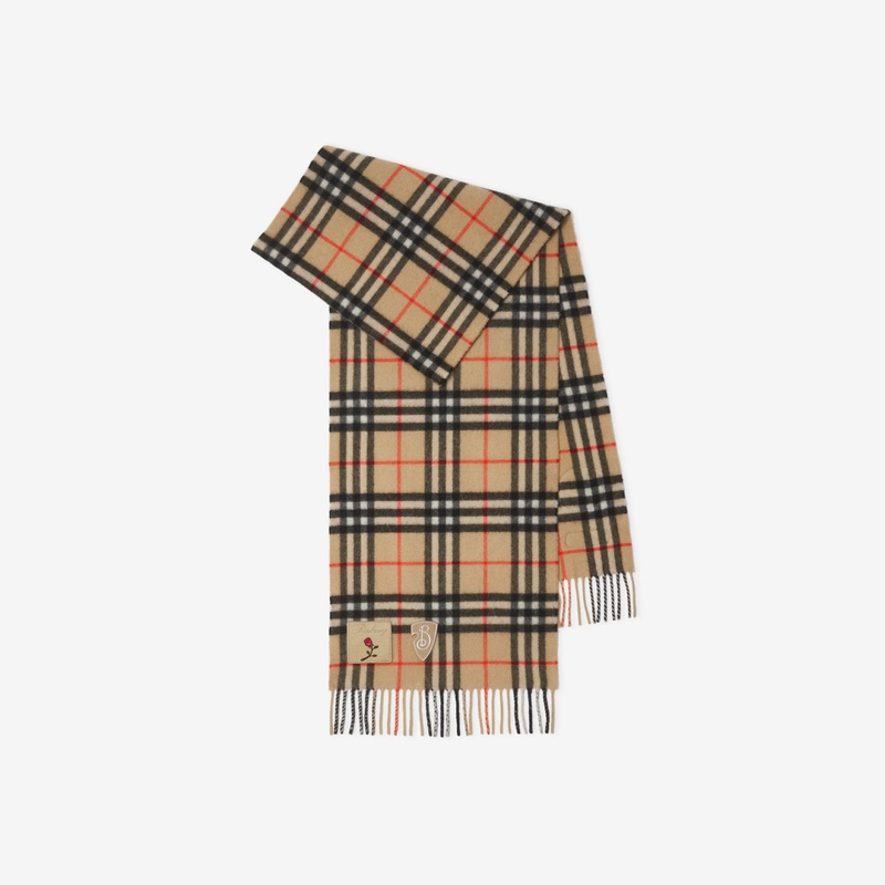 Badge Check Cashmere Scarf
