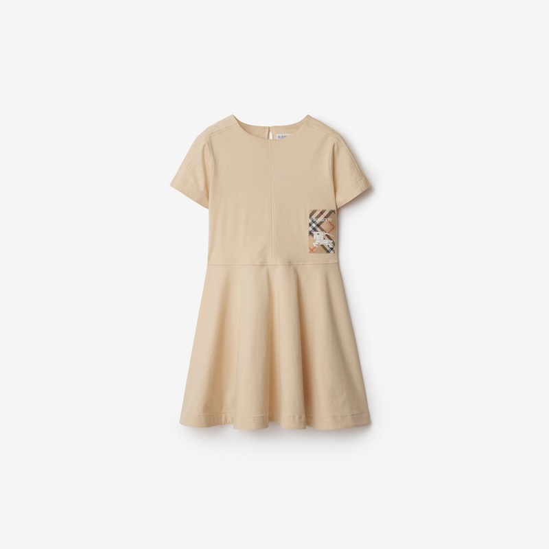Check Label Cotton Dress