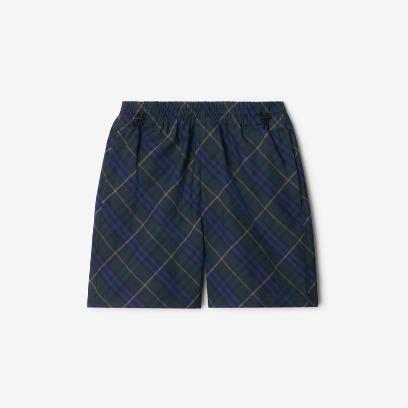 Check Twill Shorts