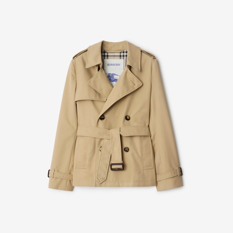Cotton Blend Trench Jacket