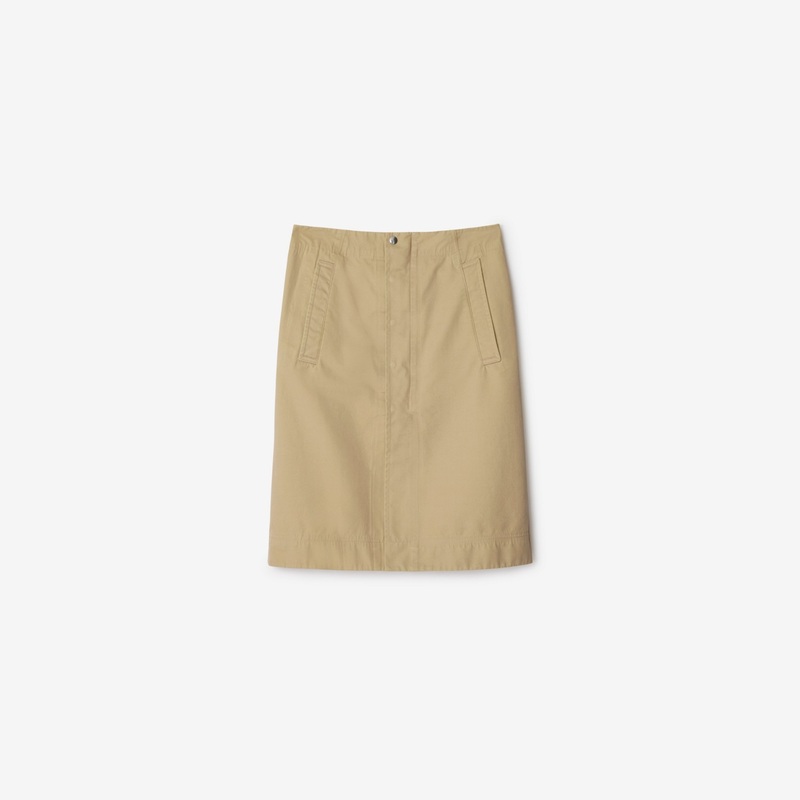 Cotton Midi Skirt