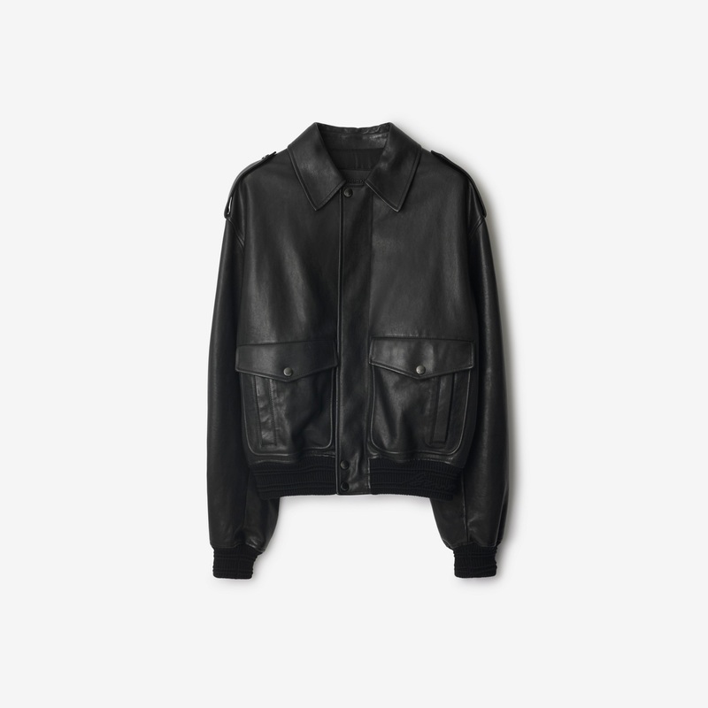 Leather Bomber Jacket
