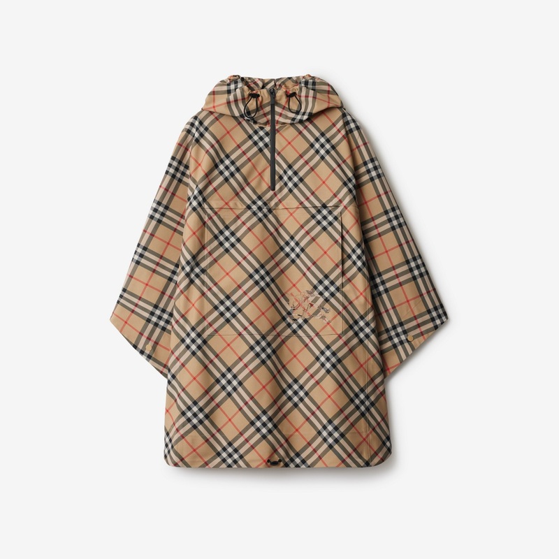 Packaway Check Twill Cape