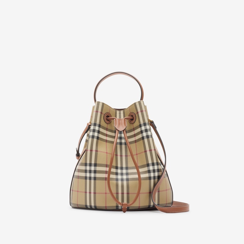 Small Check Bucket Bag