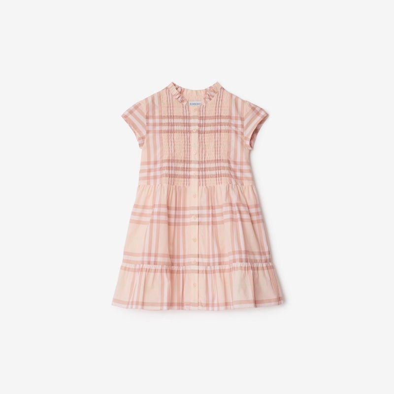 Check Cotton Poplin Dress