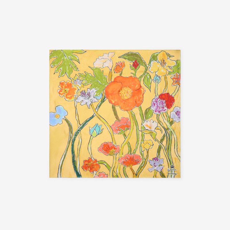 Highgrove Cascading Flowers Silk Scarf