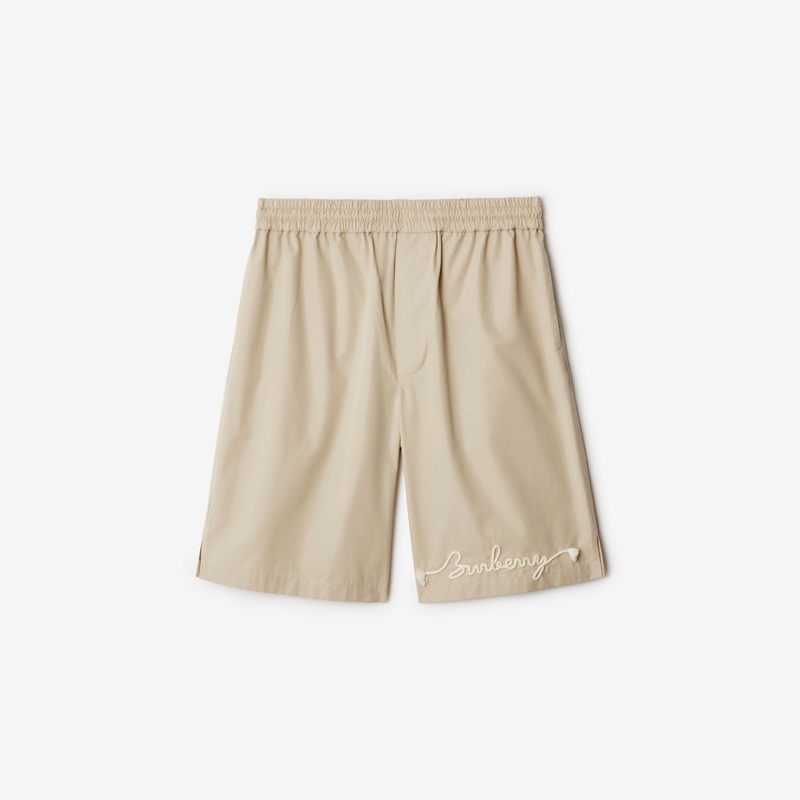 Knot Logo Cotton Shorts