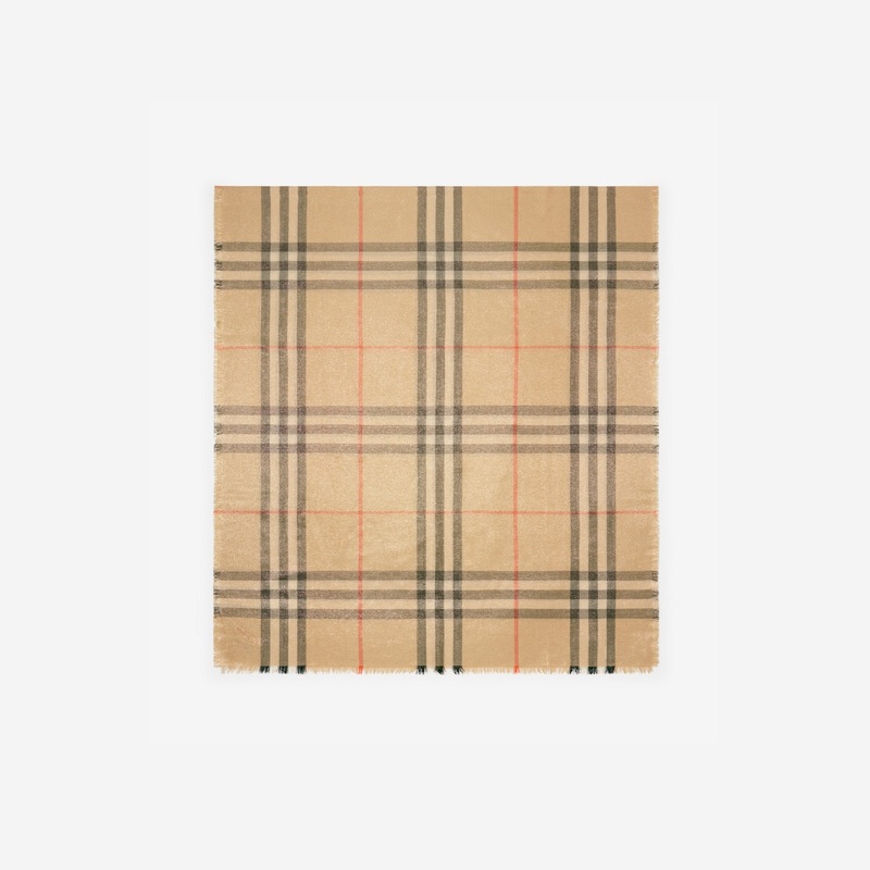 Metallic Wool Silk Scarf