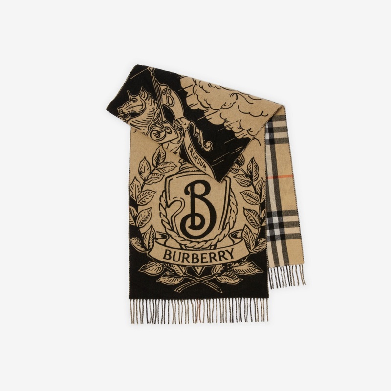 Wide Reversible Stormy Knight Scarf