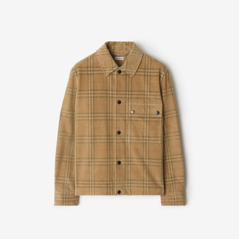 Check Corduroy Overshirt