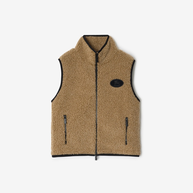 Cropped Fleece Gilet