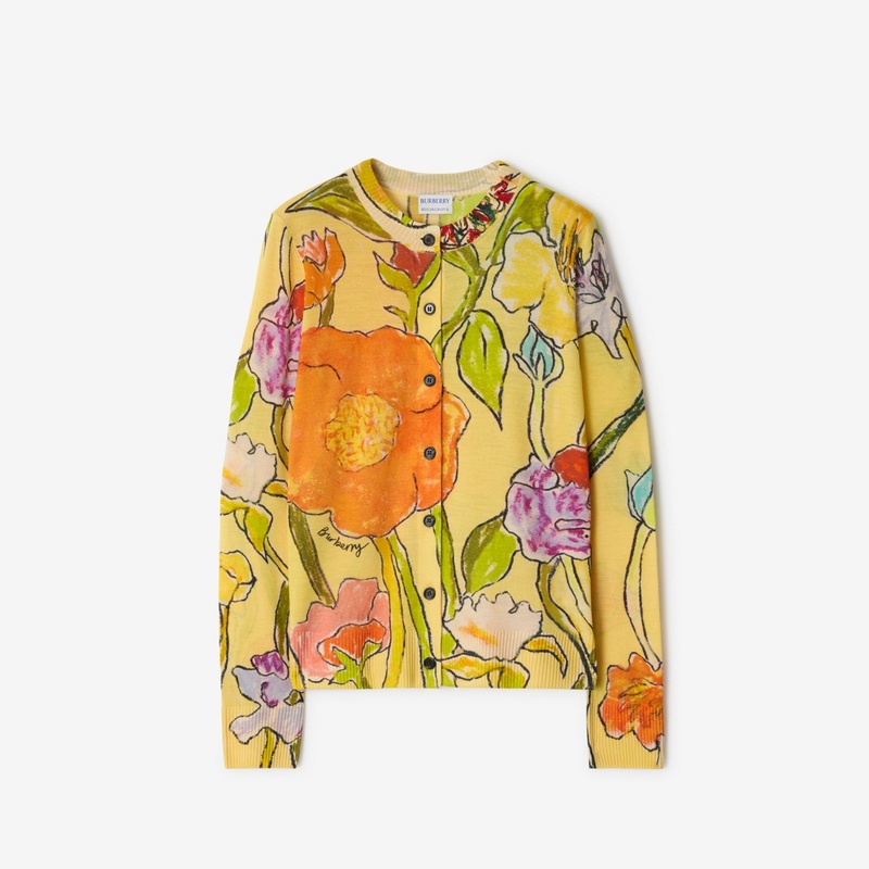 Highgrove Cascading Flowers Wool Cardigan