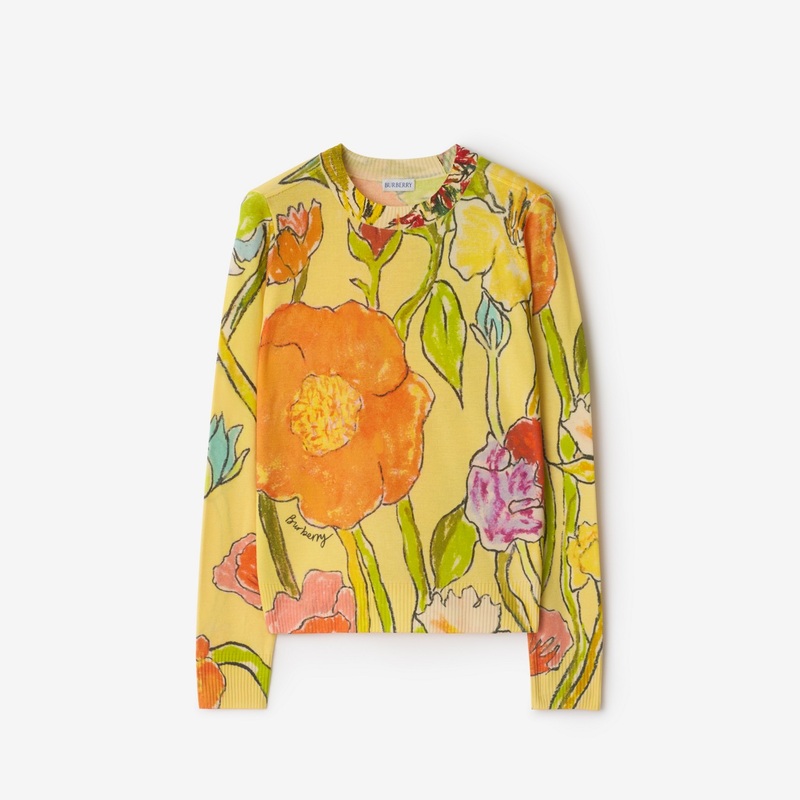 Highgrove Cascading Flowers Wool Sweater