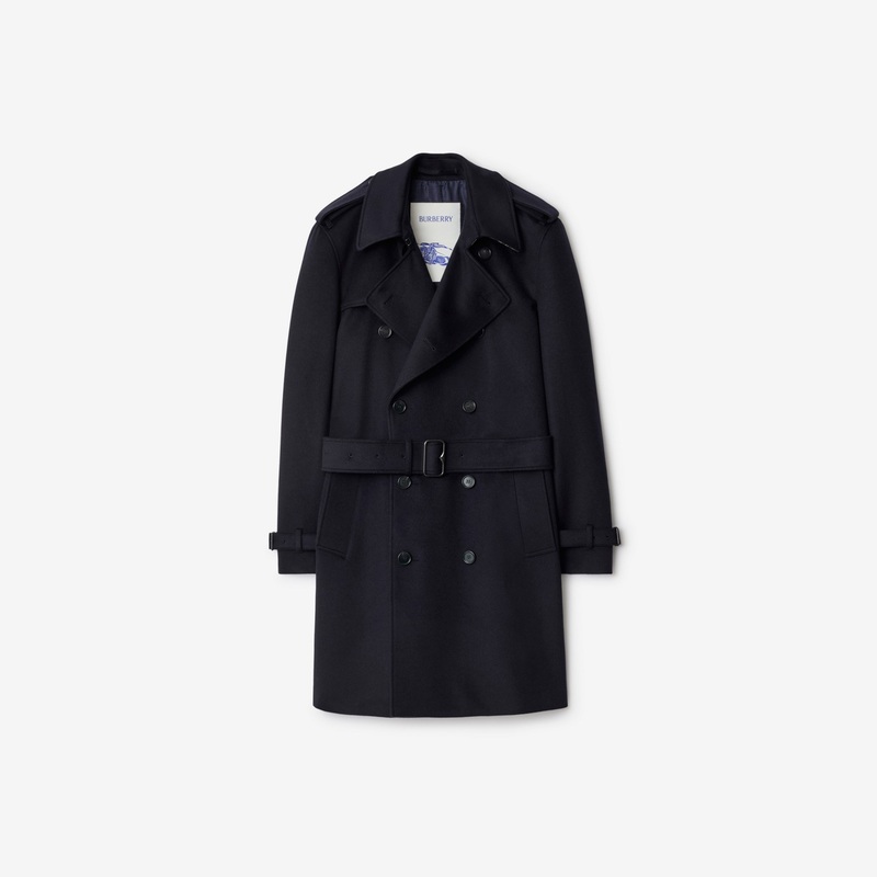 Mid-length Cashmere Trench Coat
