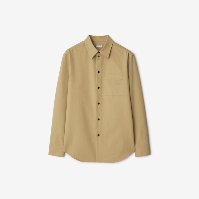 Relaxed Fit Gabardine Overshirt