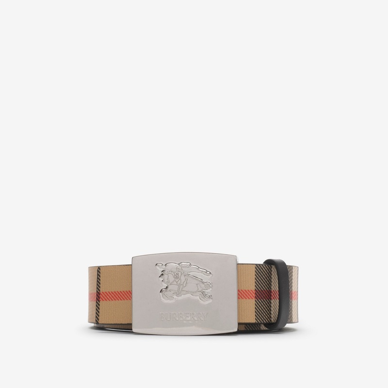 Reversible Check Square Knight Stamp Belt