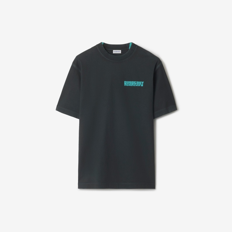 Warped Logo Cotton T-shirt
