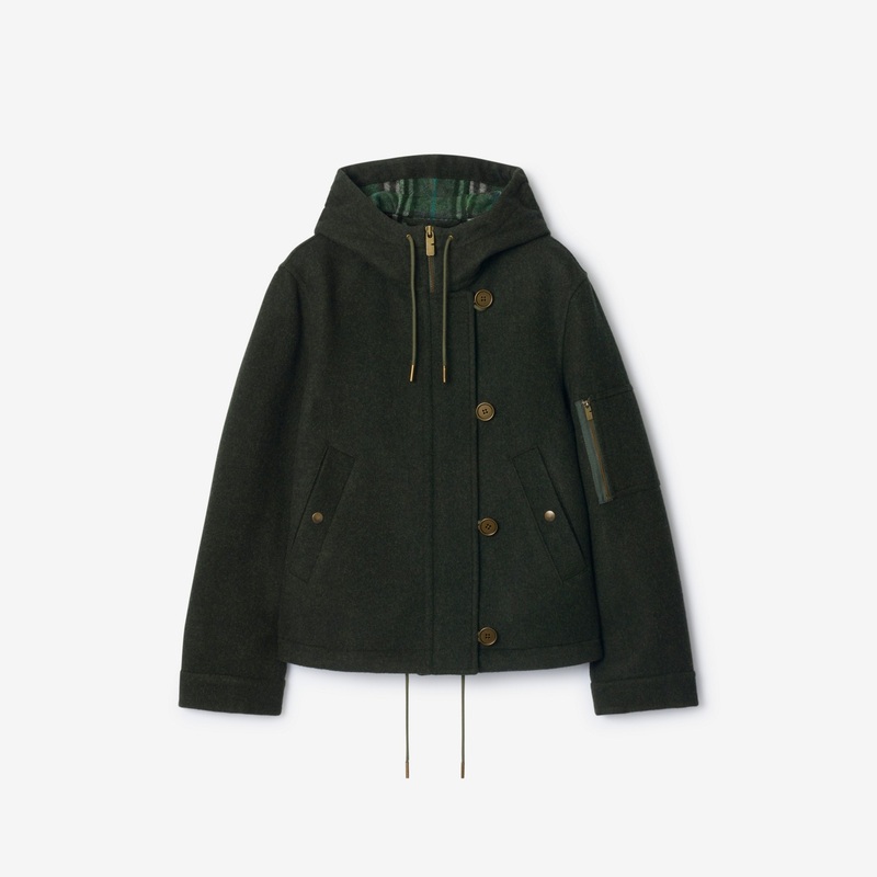 Wool Hooded Jacket