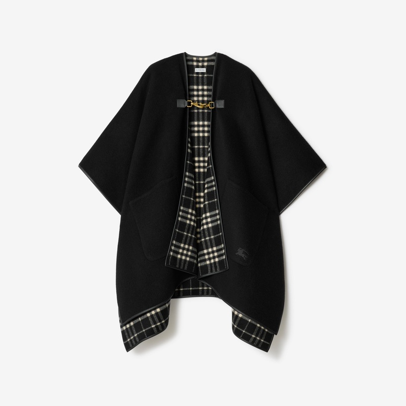 Check Cashmere Cape