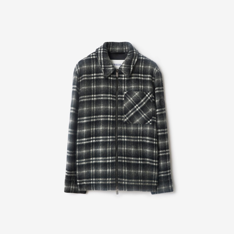 Check Wool Overshirt