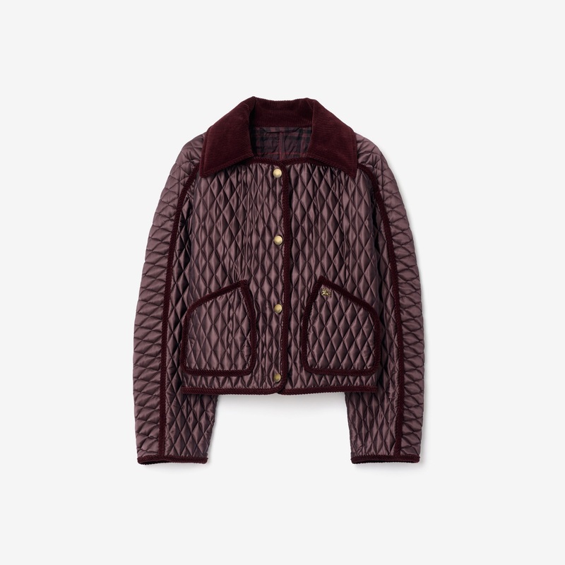 Cropped Quilted Nylon Floriston Jacket