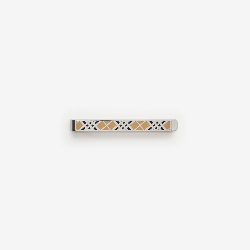 Enamel Check Tie Bar