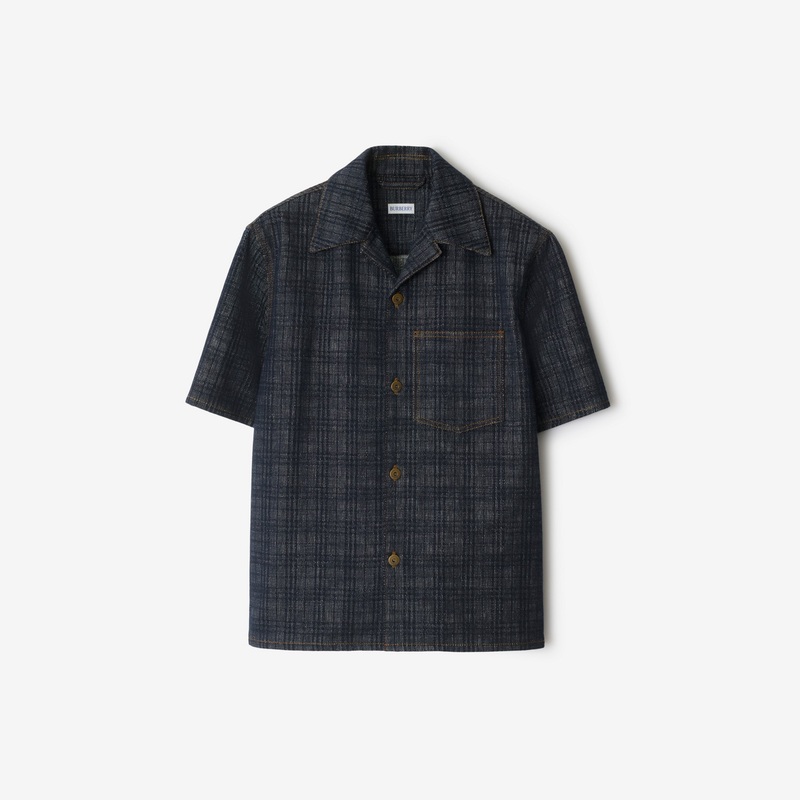 Relaxed Fit Check Denim Shirt