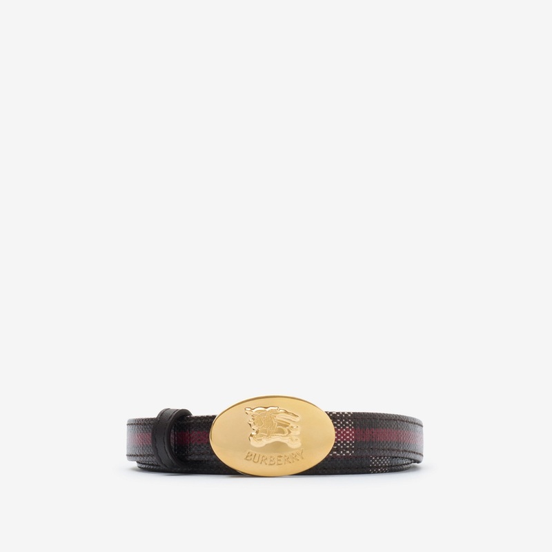 Thin Reversible Check Knight Stamp Belt