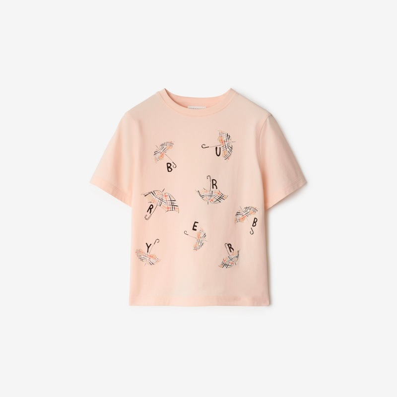 Umbrella Logo Cotton T-shirt