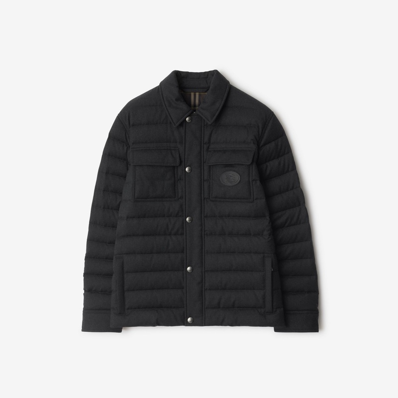 Wool Flannel Padded Overshirt