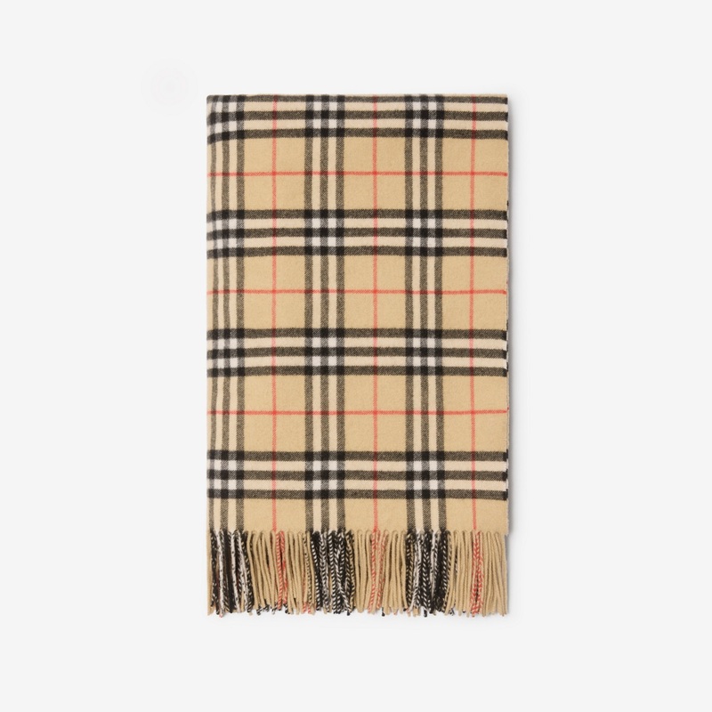 Check Cashmere Blanket
