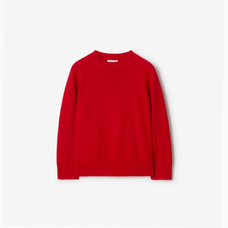 Check Patch Wool Cashmere Sweater