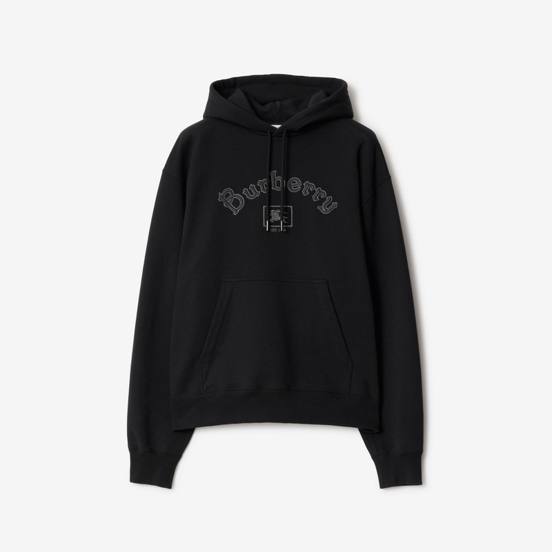 Gothic Logo Cotton Hoodie