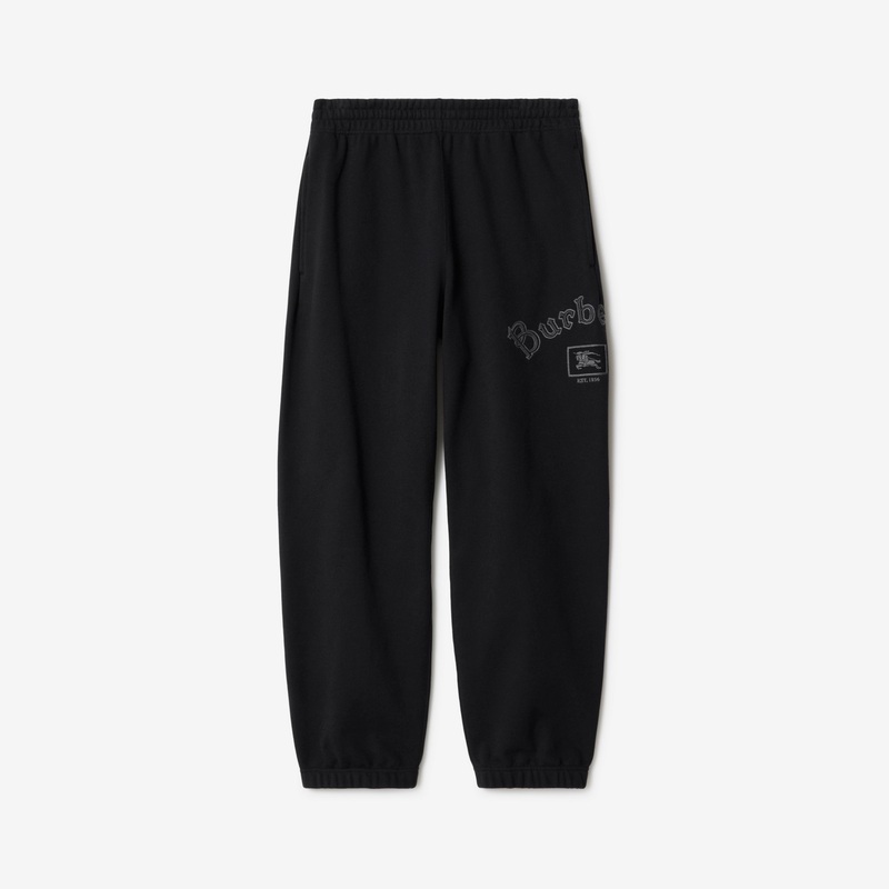 Gothic Logo Cotton Jogging Pants