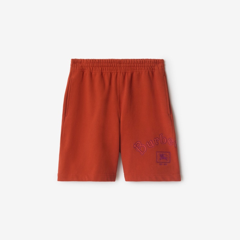 Gothic Logo Cotton Shorts