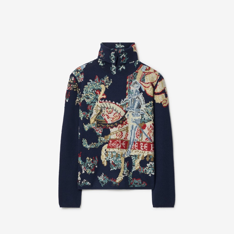 Heraldic Knight Wool Sweater