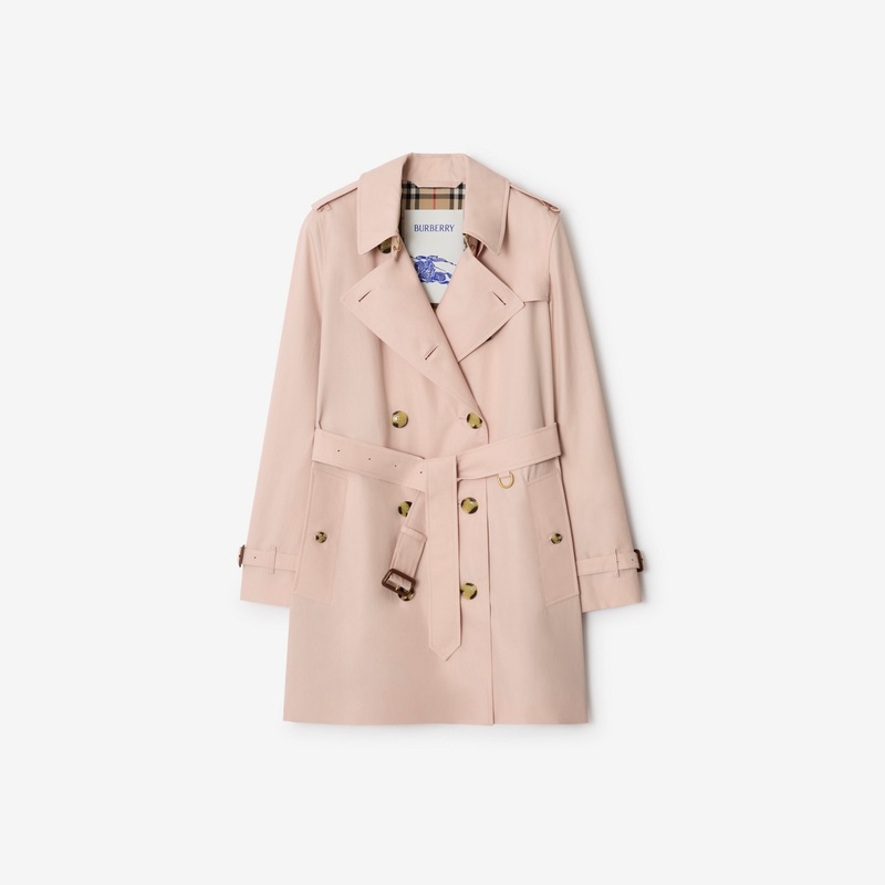 Short Tropical Gabardine Kensington Trench Coat